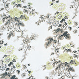 Schumacher Pyne Hollyhock Print Green Tea