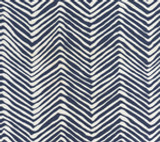 Quadrille Alan Campbell Petite Zig Zag Navy on White