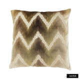 Schumacher Shock Wave Sand & Sable Pillow (22 X 22)