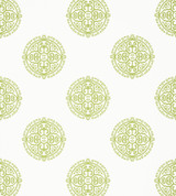 Thibaut Enchantment Wallpapers- Halie Circle Green T36171-01