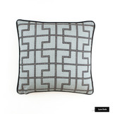 Bleecker in Twilight Pillow with black welting (18 X 18)