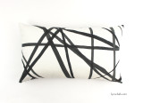 ON SALE Kelly Wearstler Channels Ebony/Ivory Pillow 14 X 24