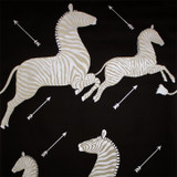 Scalamandre Zebras Wallpaper Black & Silver - 2 Roll Minimum Order