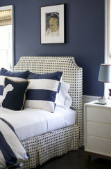 Cross Check Navy on Tint on Bed