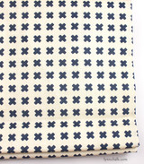 Roman Shade in Cross Check Navy on Tint