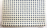 Roman Shade in Cross Check Navy on Tint