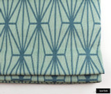 Kelly Wearstler for Lee Jofa Katana Custom Roman Shade (shown in Jade/Teal-also comes in Ebony/Ivory)