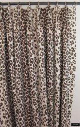 Schumacher Iconic Leopard Drapes (Shown in Ink - comes in other colors)