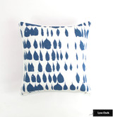 Pillow in Queen of Spain in Water with White Welting (20 X 20)
