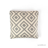 ON SALE 60% Off-David Hicks/Lee Jofa La Fiorentina Pillow in Tan/Beige 18 X 18 with self welting  (This color has been discontinued)