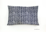 Petite Zig Zag Navy on Tint 16 X 24
