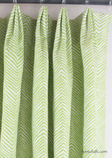 Petite Zig Zag Jungle Green Drapes