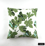 Fig Leaf on White Pillows
