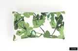   Peter Dunham Fig Leaf on White Custom Drapes in Dining Room