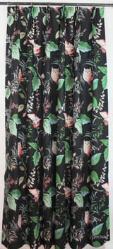 Lee Jofa/Kravet OWLISH Custom Drapes (shown in Black-comes in 4 colors)