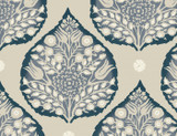 Lotus Wallpaper Indigo
