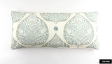 Galbraith and Paul Lotus Wallpaper in Aqua- Sold By The Yard - 5 Yard Minimum Order 