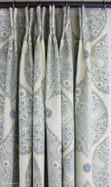 Galbraith and Paul Lotus Wallpaper in Aqua- Sold By The Yard - 5 Yard Minimum Order 