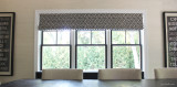 Ming Fret Noir Roman Shades