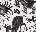 Indramayu Black on White Chintz 103-211