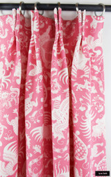 Drapes in Indramayu Reverse Dark Pink on White