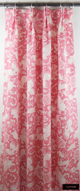 Drapes in Indramayu Reverse Dark Pink on White