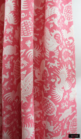 Drapes in Indramayu Reverse Dark Pink on White