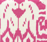 Quadrille Island Ikat Magenta on White 6460-17