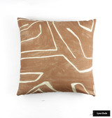 Kelly Wearstler for Lee Jofa Graffito Knife Edge Pillows in Salmon/Cream (comes in several colors)