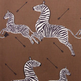 Scalamandre Zebras in Safari Brown Cotton/Linen
