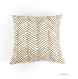 Pillow in Zig Zag in Taupe (22 X 22)