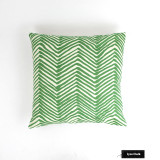 Pillow in Zig Zag Leaf on Tint (22 X 22)