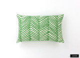 Pillow in Zig Zag Leaf on Tint (14 X 22)