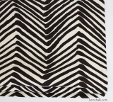 Roman Shade in larger scale Zig Zag in Brown on Tint