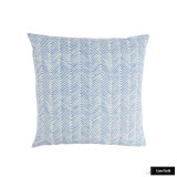 Pillow in Petite Zig Zag French Blue on Tint 