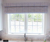 Quadrille Alan Campbell Mojave Roman Shades (shown in Periwinkle -comes on other colors)