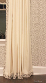 Trend Linen/Cotton 01838T Roman Shades in Triple Window