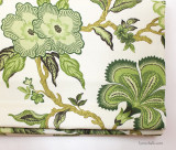 Schumacher Celerie Kemble Hothouse Flowers Pillows in Mineral with Welting