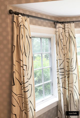 Kelly Wearstler for Lee Jofa Graffito Drapes (shown in Linen/Onyx-comes in several colors)