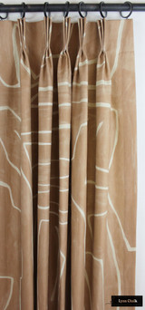 Kelly Wearstler Graffito Drapes in Salmon/Cream