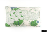    Christopher Farr Carnival Roman Shades and Pillows on Window Seat (shown in Green-comes in several colors)