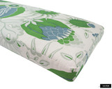    Christopher Farr Carnival Roman Shades and Pillows on Window Seat (shown in Green-comes in several colors)
