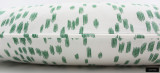 Brunschwig & Fils/Lee Jofa Les Touches Pillows in Green with Self Welting