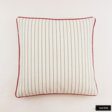 Pillow in Lodi in Sail with Red Welting (22 X 22)