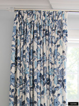 Schumacher Huntington Gardens Drapes (shown in Bleu Marine-comes in other colors)
