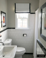 Roman Shades with Samuel & Sons Grosgrain Ribbon Trim