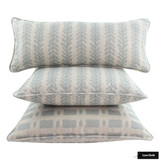 Schumacher Woodperry and Townline Road Blue Pillows