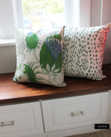 Christopher Farr Carnival Pillows with Brunschwig & Fils Les Touches in Green