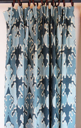 Drapes in Bengal Bazaar in Teal with Traditional Pinch Pleats