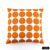 Schumacher Fuzz Pillow in Orange (22 X 22)